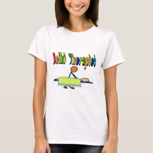 Reiki Therapist—Stick People Design—Waterverf T-shirt