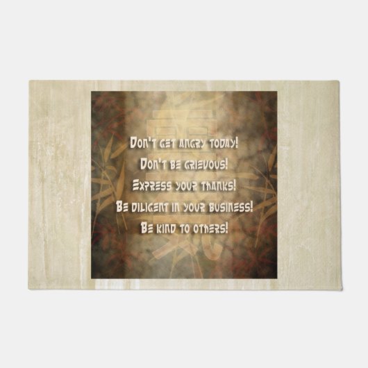 REIKI Usui Principles + uw ruggengraat. en ideeën Deurmat (Voorkant)