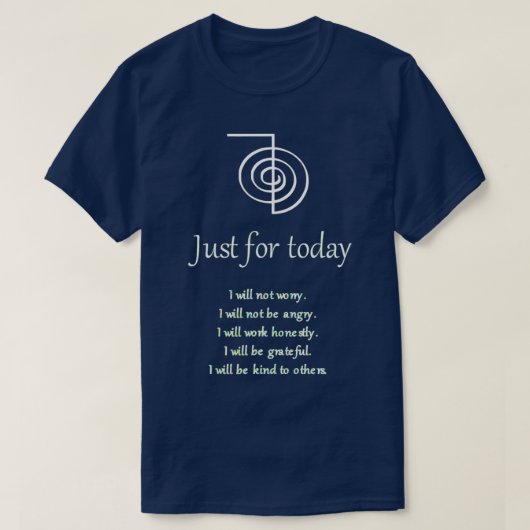Reiki voor vandaag t-shirt (Design voorkant)