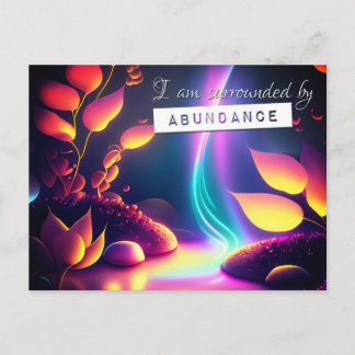 Reiki Wet van Aantrekking Overvloed Affirmatie Briefkaart