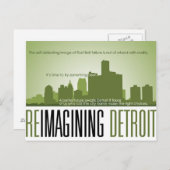 Reimagining Detroit Postcard Briefkaart (Voorkant / Achterkant)