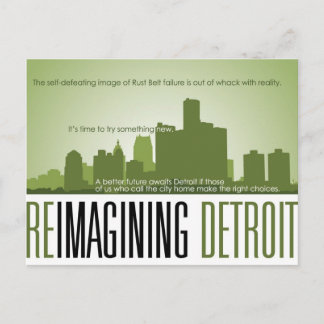 Reimagining Detroit Postcard Briefkaart