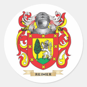 Reimer Coat of Arms (familiekust) Ronde Sticker