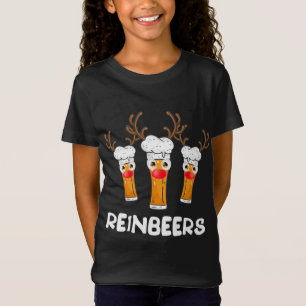 Reinbeers Funny Reindeer Beer Kerstmis Drink X T-shirt
