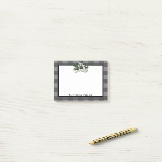 Reindebufferplaat op maat post-it® notes (Op bureau)