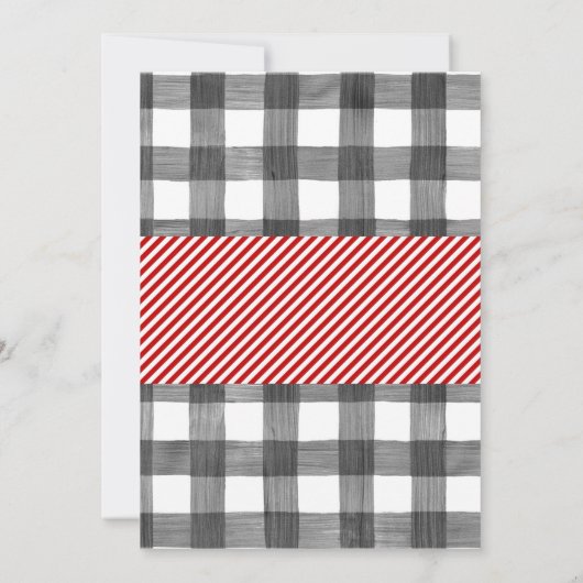 Reindedargender onthulling kerstfeest Baby Kaart (Achterkant)