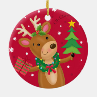 Reindedarklaar Keramisch Ornament