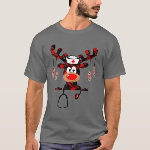 Reindedarkruiden kerstscrub bovenrubber handschoen t-shirt