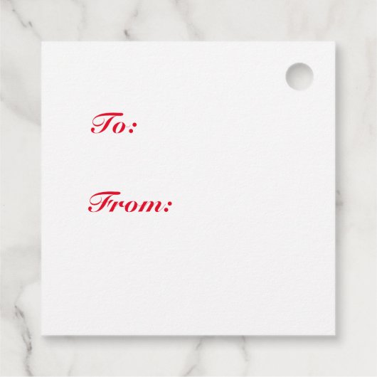 Reindedarmontsteking met Label met kerst met lint (Achterkant)