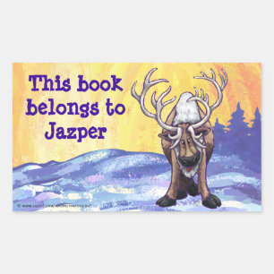Reindedarserij Rechthoekige Sticker