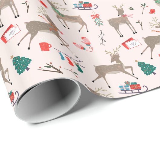 Reindedarspelen kerst cadeaupapier (Rol Hoek)