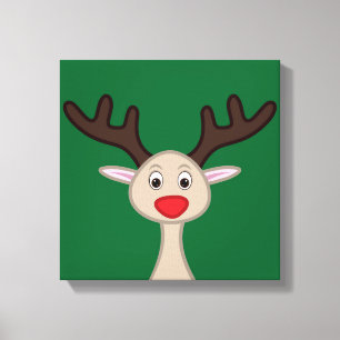 Reindedartekenfilm Canvas Afdruk