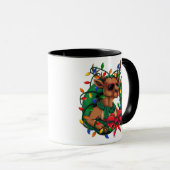 Reindeer an wreath Mug Mok (Voorkant rechts)