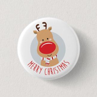 Reindeer Badge Ronde Button 3,2 Cm