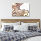 REINDEER CANVAS AFDRUK (Insitu (Slaapkamer))