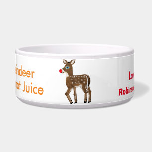Reindeer Carrot Juice Bowl Naam Voerbakje