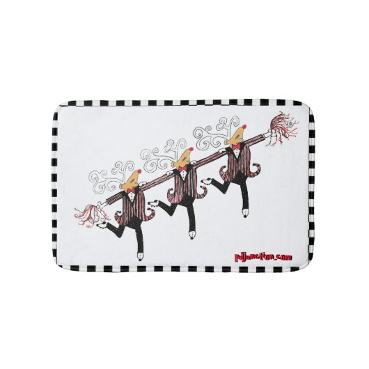 Reindeer Chorus Line Bath Mat (Voorkant)