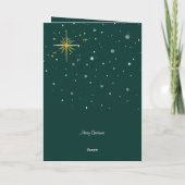 Reindeer Christmas Carol Singer Carte de voeux (Dos)