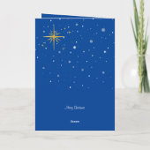 Reindeer Christmas Carol Singer Carte de voeux (Dos)