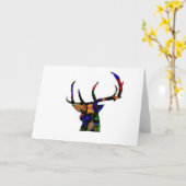 Reindeer Christmas Kaart (Gele Bloem)