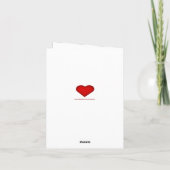 Reindeer Christmas Merci Carte de note (Dos)