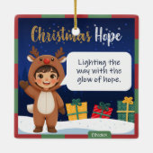 Reindeer Christmas Ornament (Achterkant)