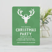 Reindeer Christmas Party Invitation (Debout devant)