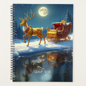 Reindeer Christmas Sleigh Holiday Planner (Devant)