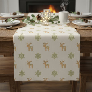 Reindeer Christmas Table Runner Holiday Korte Tafelloper