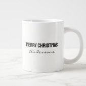  Reindeer coffee mugs cartoon cute typography Extra Grote Beker (Rechts)