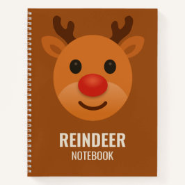 Reindeer College Notebook Graph – Cute Christmas Notitieboek