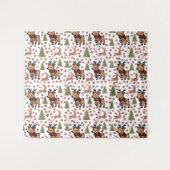 Reindeer cute floral mug wandkleed (Voorkant (horizontaal))