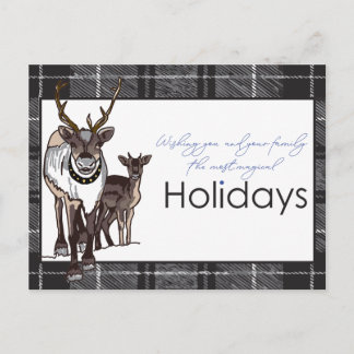 Reindeer Deer Christmas Holiday Magical  Feestdagenkaart