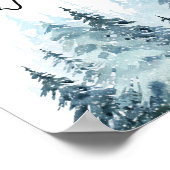 Reindeer d'hiver Anniversaire Photo Poster de l'ét (Coin)