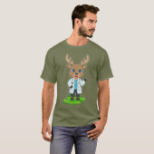 Reindeer Doctor Stethoscope T-shirt (Voorkant volledig)