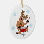 Reindeer Drummer Ornament (Rechts)