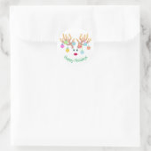 Reindeer en Ornaments Holiday Sticker (Tas)