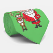 Reindeer et Père Noël Cravate (Roulé)