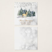 Reindeer, Forêt, Éclairage à cordes Bokeh (Devant & derrière)