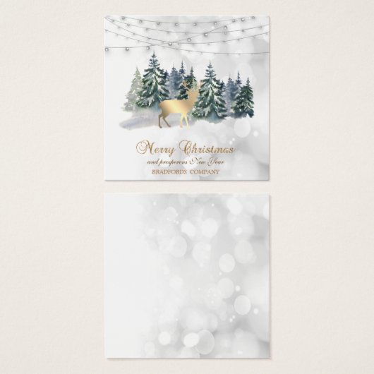 Reindeer, Forêt, Éclairage à cordes Bokeh (Devant & derrière)