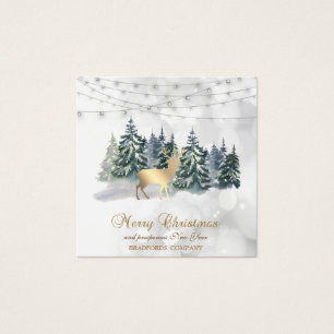 Reindeer, Forêt, Éclairage à cordes Bokeh