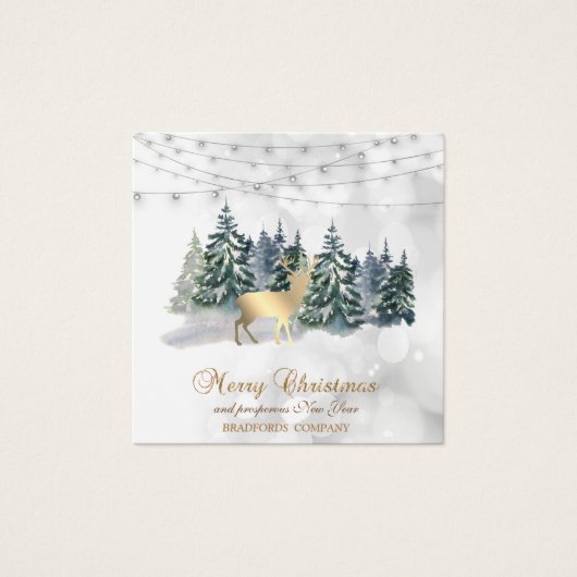 Reindeer, Forêt, Éclairage à cordes Bokeh (Devant)