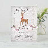 Reindeer Fun première invitation d'anniversaire (Debout devant)