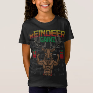 Reindeer Gainz Brodolf Gymnase Sweat de Noël moche