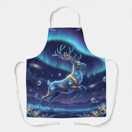 Reindeer Galaxy – Magical Christmas Night Schort (Voorkant)