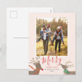 Reindeer Games Carte photo de vacances (Devant / Derrière)
