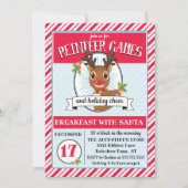 Reindeer Games Fête de Noël Invitation (Devant)