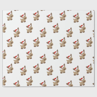 Reindeer gift wrap cadeaupapier