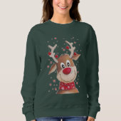 REINDEER HEAD CHRISTMAS SWEATER (Voorkant)