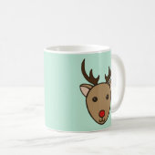 Reindeer Holiday Coffee Mug (Devant droit)